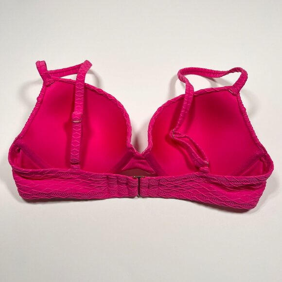 Victoria Secret 32C S SEXY TEE Push Up Bikini Top Bottom Set Textured Pink - Picture 4 of 6